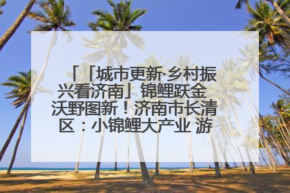 「城市更新·乡村振兴看济南」锦鲤跃金 沃野图新！济南市长清区：小锦鲤大产业 游出农旅新风景