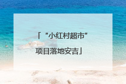“小红村超市”项目落地安吉