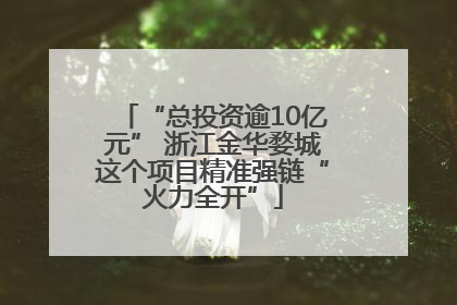 “总投资逾10亿元” 浙江金华婺城这个项目精准强链“火力全开”