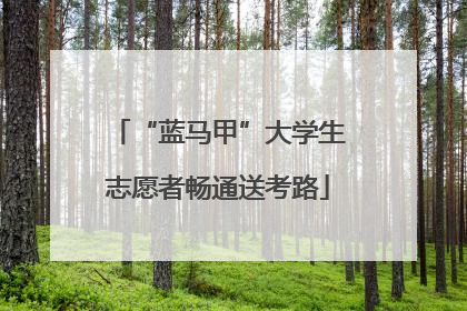 “蓝马甲”大学生志愿者畅通送考路