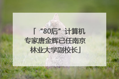 “80后”计算机专家唐金辉已任南京林业大学副校长