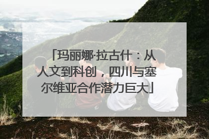 玛丽娜·拉古什：从人文到科创，四川与塞尔维亚合作潜力巨大