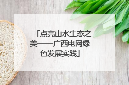 点亮山水生态之美——广西电网绿色发展实践