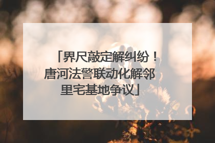 界尺敲定解纠纷！唐河法警联动化解邻里宅基地争议