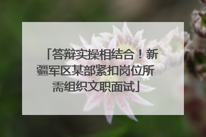 答辩实操相结合！新疆军区某部紧扣岗位所需组织文职面试