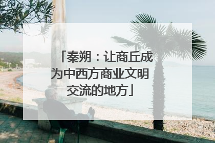 秦朔：让商丘成为中西方商业文明交流的地方