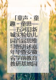 童声・童趣・童思——五河县新城实验幼儿园首届思维导图讲述嘉年华暨安徽省学前教育教研基地园项目阶段性成果展示活动