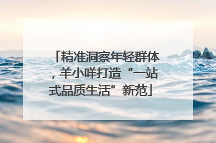 精准洞察年轻群体，羊小咩打造“一站式品质生活”新范