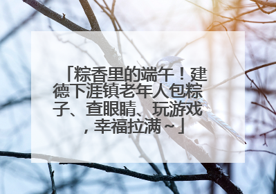 粽香里的端午！建德下涯镇老年人包粽子、查眼睛、玩游戏，幸福拉满～