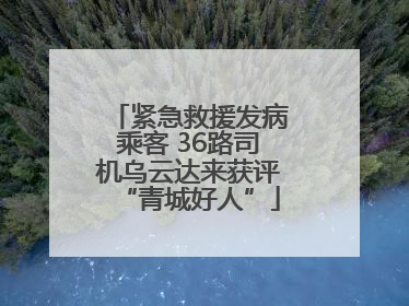 紧急救援发病乘客 36路司机乌云达来获评“青城好人”