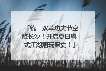 统一双萃功夫节空降长沙！开启夏日粤式江湖潮玩盛宴！