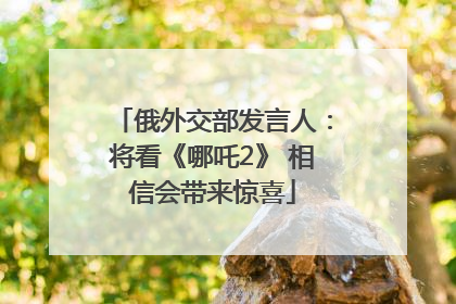 俄外交部发言人：将看《哪吒2》 相信会带来惊喜