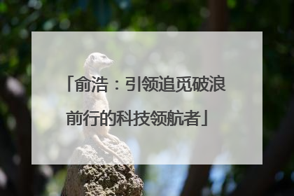 俞浩：引领追觅破浪前行的科技领航者