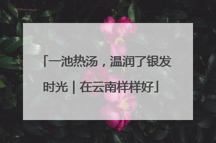 一池热汤，温润了银发时光｜在云南样样好