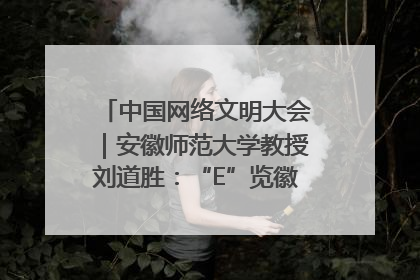 中国网络文明大会｜安徽师范大学教授刘道胜：“E”览徽风，构筑中华民族共有精神家园