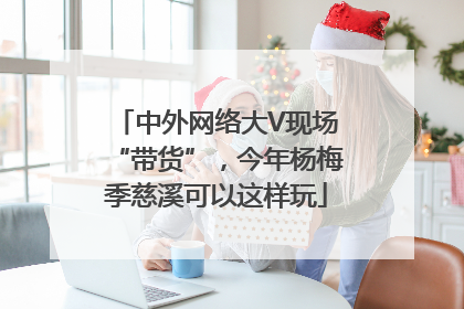 中外网络大V现场“带货”，今年杨梅季慈溪可以这样玩