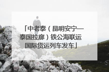 中老泰（昆明安宁—泰国拉廊）铁公海联运国际货运列车发车