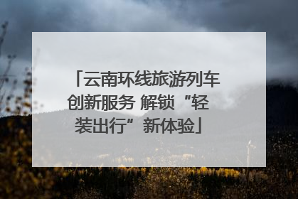 云南环线旅游列车创新服务 解锁“轻装出行”新体验