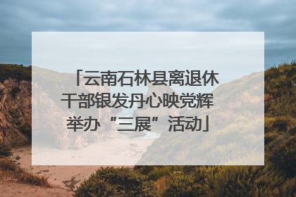 云南石林县离退休干部银发丹心映党辉举办“三展”活动