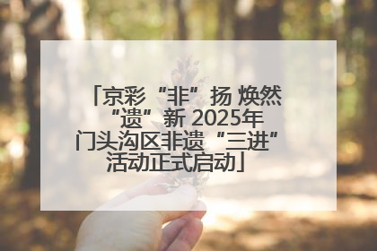 京彩“非”扬 焕然“遗”新 2025年门头沟区非遗“三进”活动正式启动