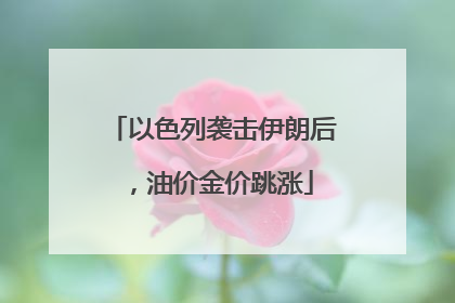 以色列袭击伊朗后，油价金价跳涨