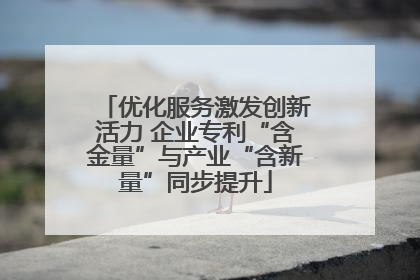 优化服务激发创新活力 企业专利“含金量”与产业“含新量”同步提升