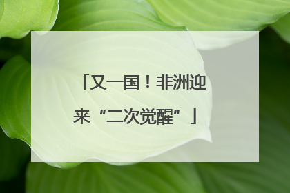 又一国！非洲迎来“二次觉醒”