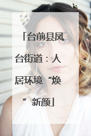 台前县凤台街道：人居环境“焕”新颜