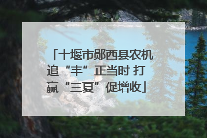 十堰市郧西县农机追“丰”正当时 打赢“三夏”促增收