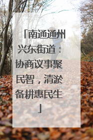 南通通州兴东街道：协商议事聚民智，清淤备耕惠民生