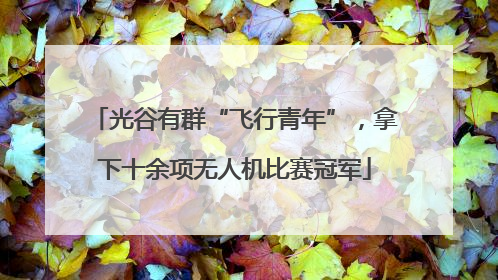 光谷有群“飞行青年”，拿下十余项无人机比赛冠军