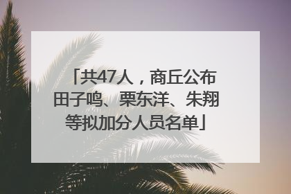 共47人，商丘公布田子鸣、栗东洋、朱翔等拟加分人员名单