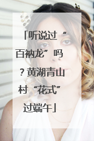 听说过“百衲龙”吗？黄湖青山村“花式”过端午