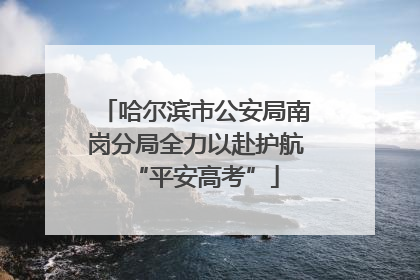 哈尔滨市公安局南岗分局全力以赴护航“平安高考”