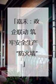 嘉禾：政企联动 筑牢安全生产“防火墙”