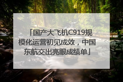 国产大飞机C919规模化运营初见成效，中国东航交出亮眼成绩单