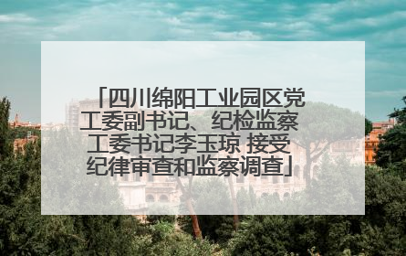 四川绵阳工业园区党工委副书记、纪检监察工委书记李玉琼 接受纪律审查和监察调查