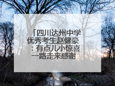 四川达州中学优秀考生赵健豪：有点儿小惊喜 一路走来感谢这么多人关爱