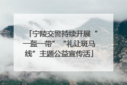 宁陵交警持续开展“一盔一带”“礼让斑马线”主题公益宣传活