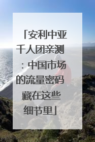 安利中亚千人团亲测：中国市场的流量密码 藏在这些细节里