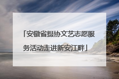 安徽省摄协文艺志愿服务活动走进新安江畔
