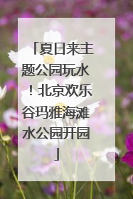夏日来主题公园玩水！北京欢乐谷玛雅海滩水公园开园