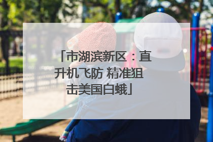 市湖滨新区：直升机飞防 精准狙击美国白蛾