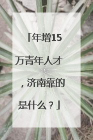 年增15万青年人才，济南靠的是什么？