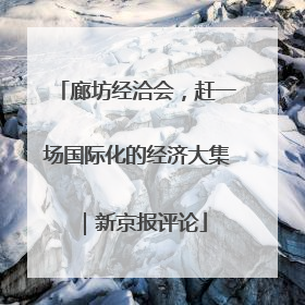 廊坊经洽会，赶一场国际化的经济大集｜新京报评论