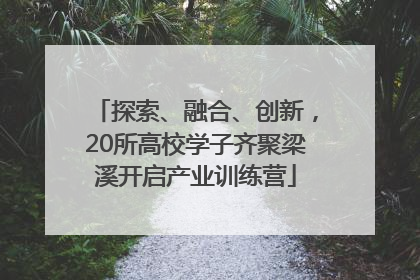 探索、融合、创新，20所高校学子齐聚梁溪开启产业训练营