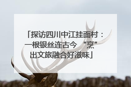 探访四川中江挂面村：一根银丝连古今 “烹”出文旅融合好滋味