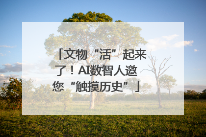 文物“活”起来了！AI数智人邀您“触摸历史”