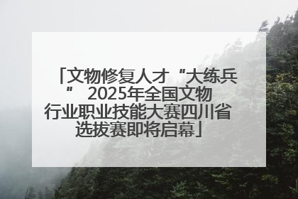 文物修复人才“大练兵” 2025年全国文物行业职业技能大赛四川省选拔赛即将启幕