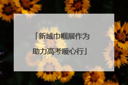新域巾帼展作为 助力高考暖心行